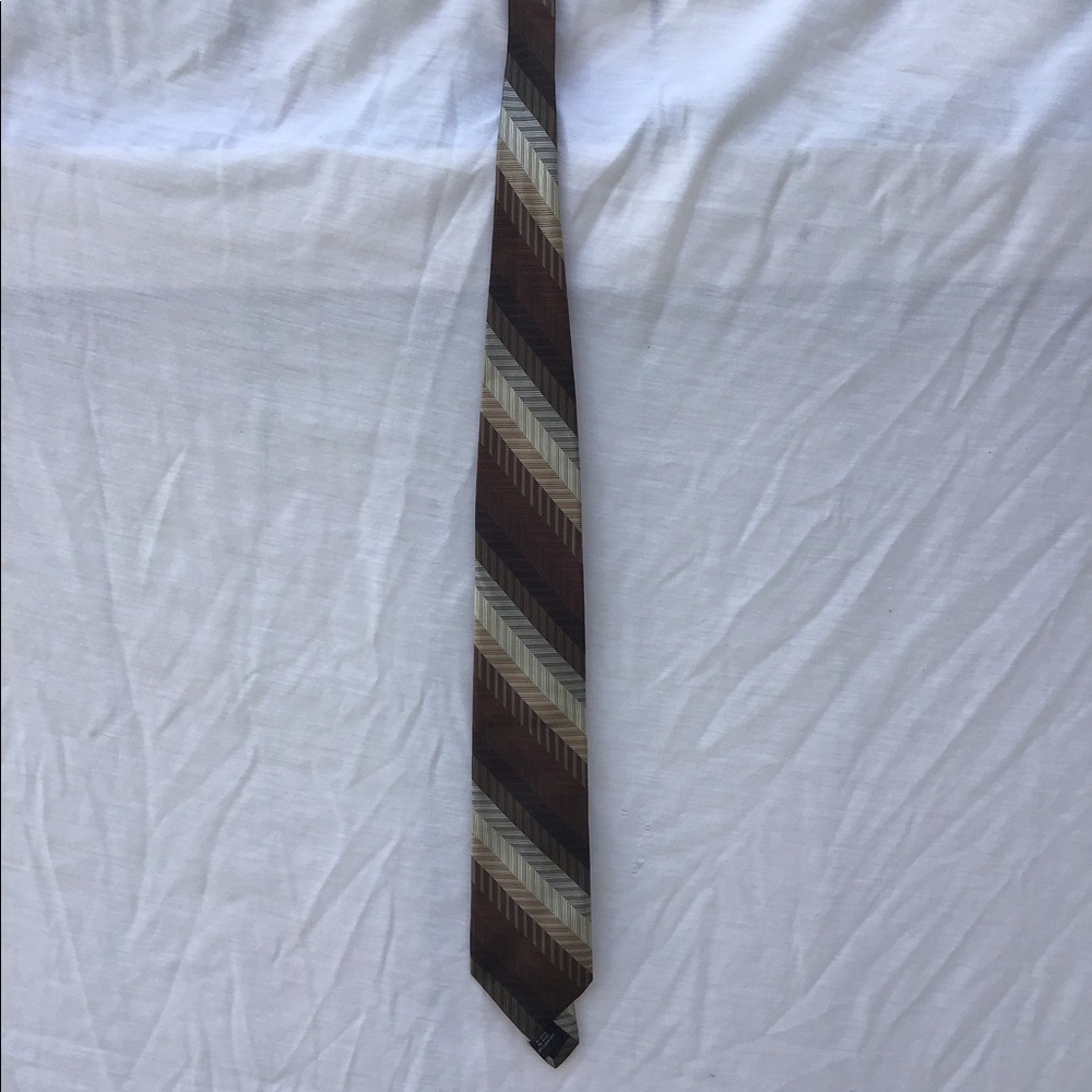 Croft & Barrow Necktie - 60” Long -brown Tan Cream